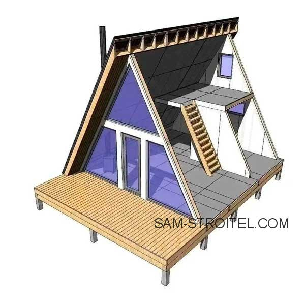 Как я построил дом A-Frame своими руками: от идеи до готового проекта